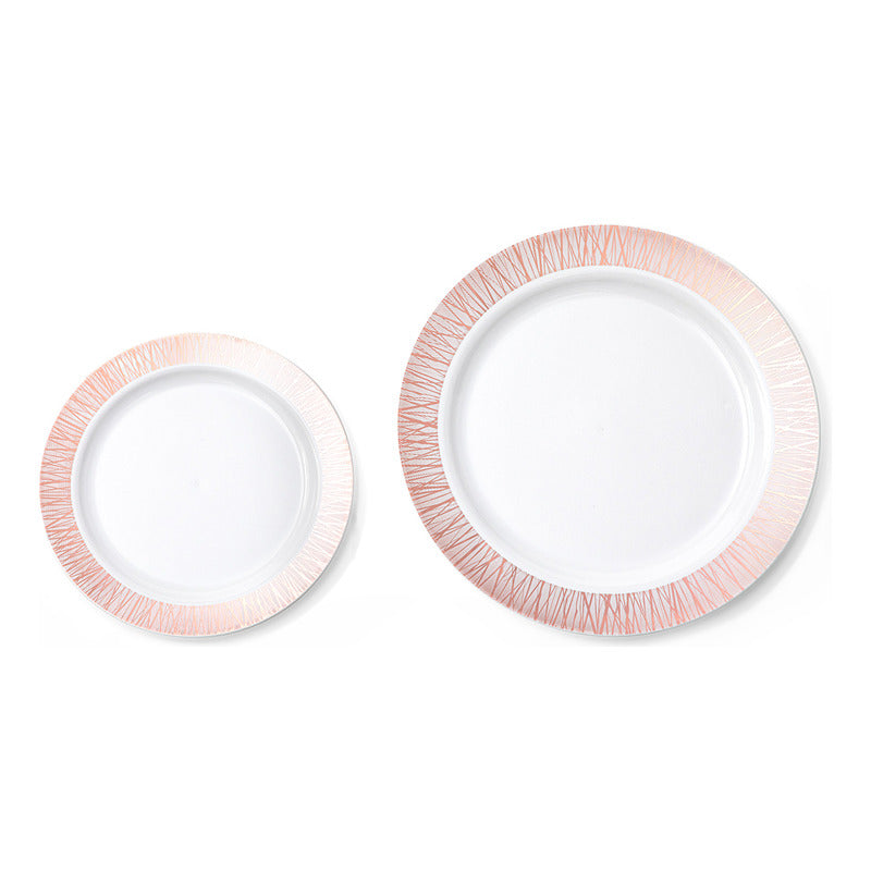 Platos Gold Rose Venecia · Set 50 piezas · 26cm