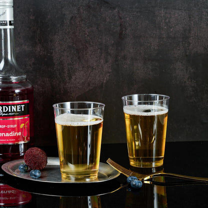 100 Piezas Vasos Transparentes Elegantes 12 Onzas (355ml) Trasparente