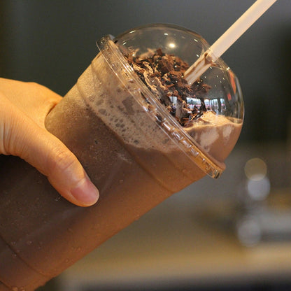 Alviria 50 Vasos Desechables Plástico 24 Oz Con Tapa Domo Transparente