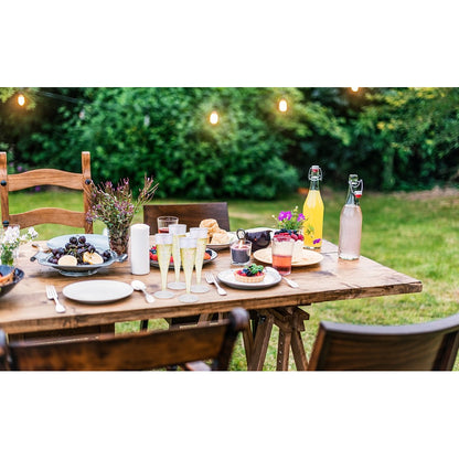 Juego 50 Pzs Copas De Champagne De Plástico 4.5 Oz (133ml) Transparente