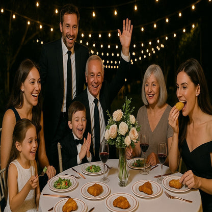 50 Platos De Plástico Desechables Elegante. Para 25 Personas