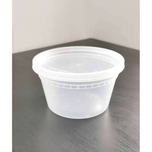 Juego De Contenedores 24 Piezas De 24 Oz Con 3 Divisiones Negro