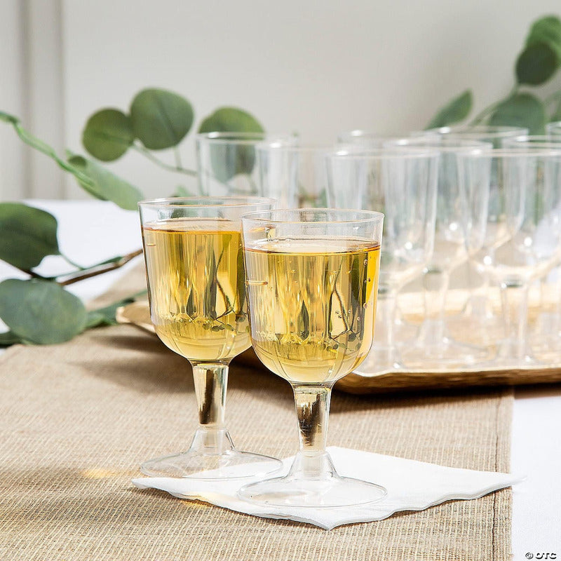 Juego Copas De Vino 50 Piezas Transparentes 5 Oz (148ml) Transparente