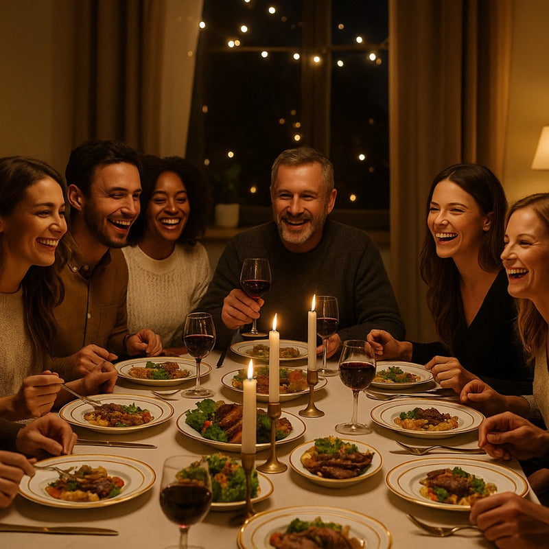 50 Platos De Plástico Desechables Elegante. Para 25 Personas