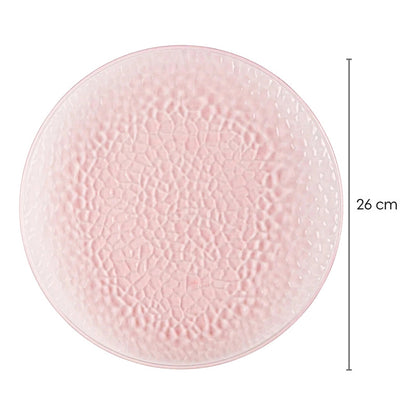 Juego De Platos Reutilizables Premium Para Fiesta 50 Pzas Rosa Creta