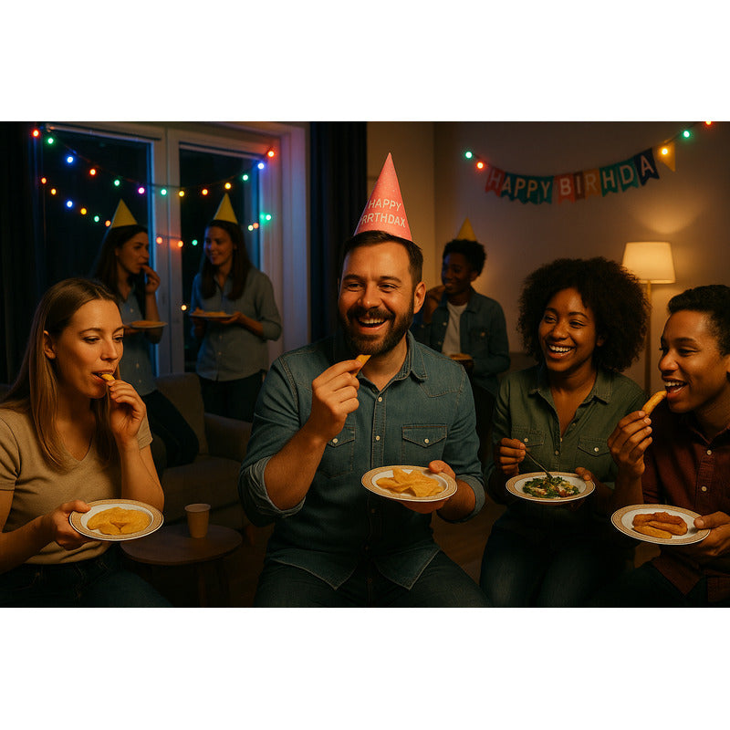 Plato Desechable Elegante De Plástico 50 Pzas Orilla Encaje Oro Orilla Dorada