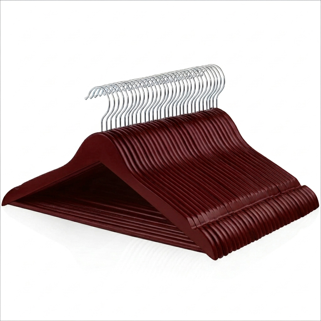Ganchos de Madera Caoba · Set 20 piezas
