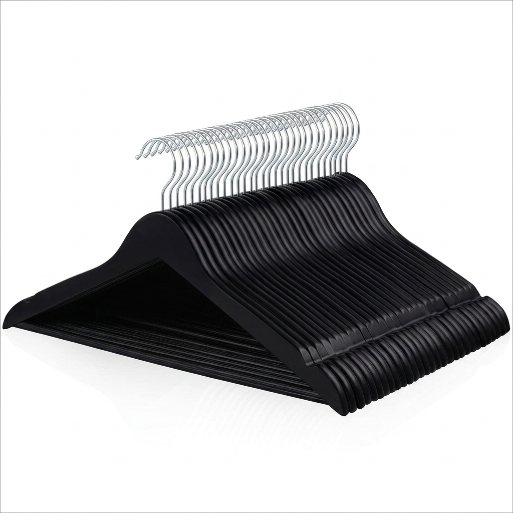 Ganchos de Madera Negro · Set 20 piezas