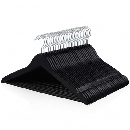 Ganchos de Madera Negro · Set 20 piezas