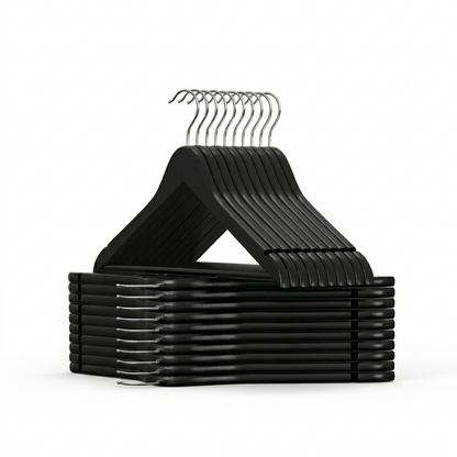 Ganchos de Madera Negro · Set 20 piezas
