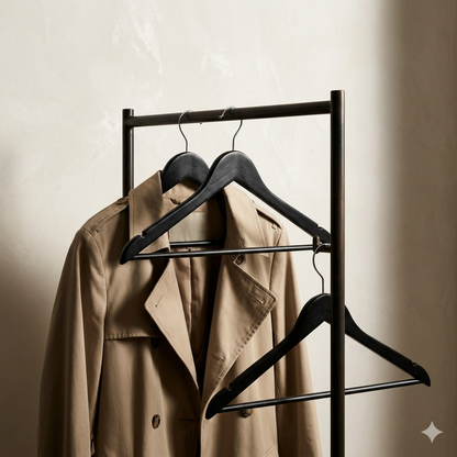 Ganchos de Madera Negro · Set 20 piezas