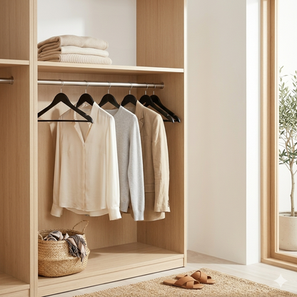 Ganchos de Madera Negro · Set 20 piezas