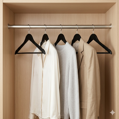 Ganchos de Madera Negro · Set 20 piezas