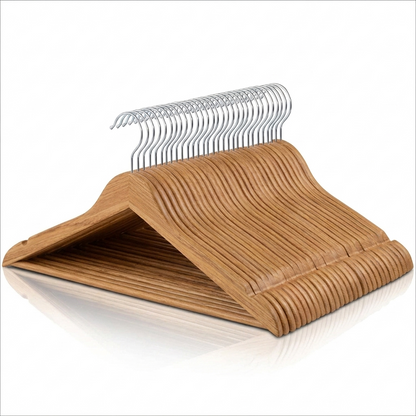 Ganchos de Madera Natural · Set 20 piezas