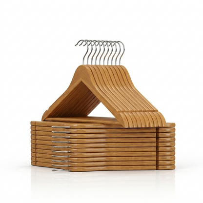 Ganchos de Madera Natural · Set 20 piezas