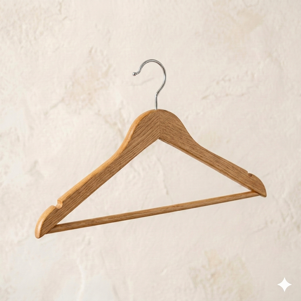 Ganchos de Madera Natural · Set 20 piezas
