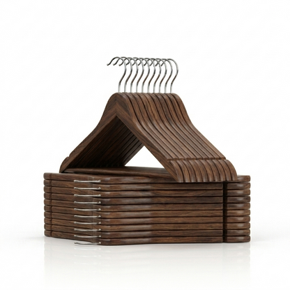 Ganchos de Madera Nogal · Set 20 piezas