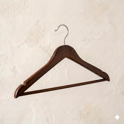 Ganchos de Madera Nogal · Set 20 piezas