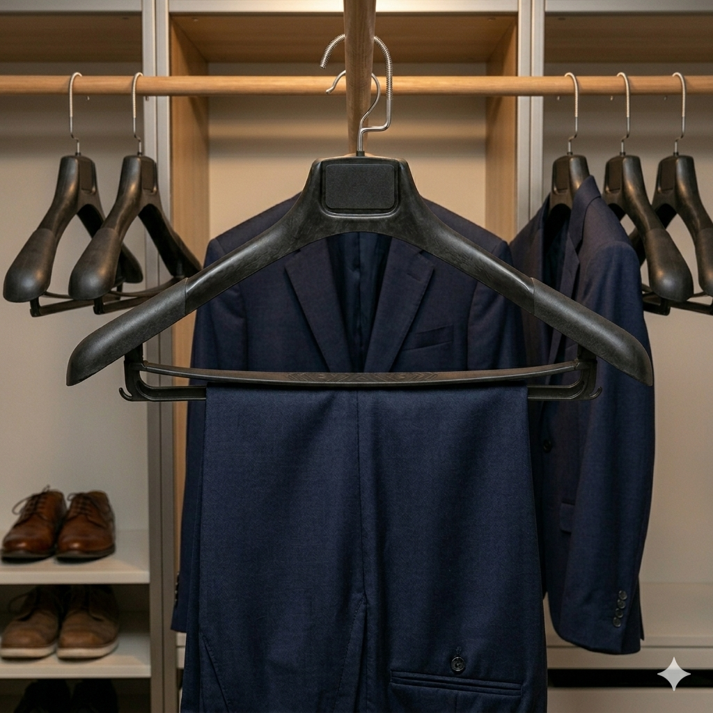Ganchos de Plástico para Traje · Set 10 piezas