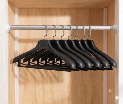 Ganchos de Plástico para Traje · Set 10 piezas